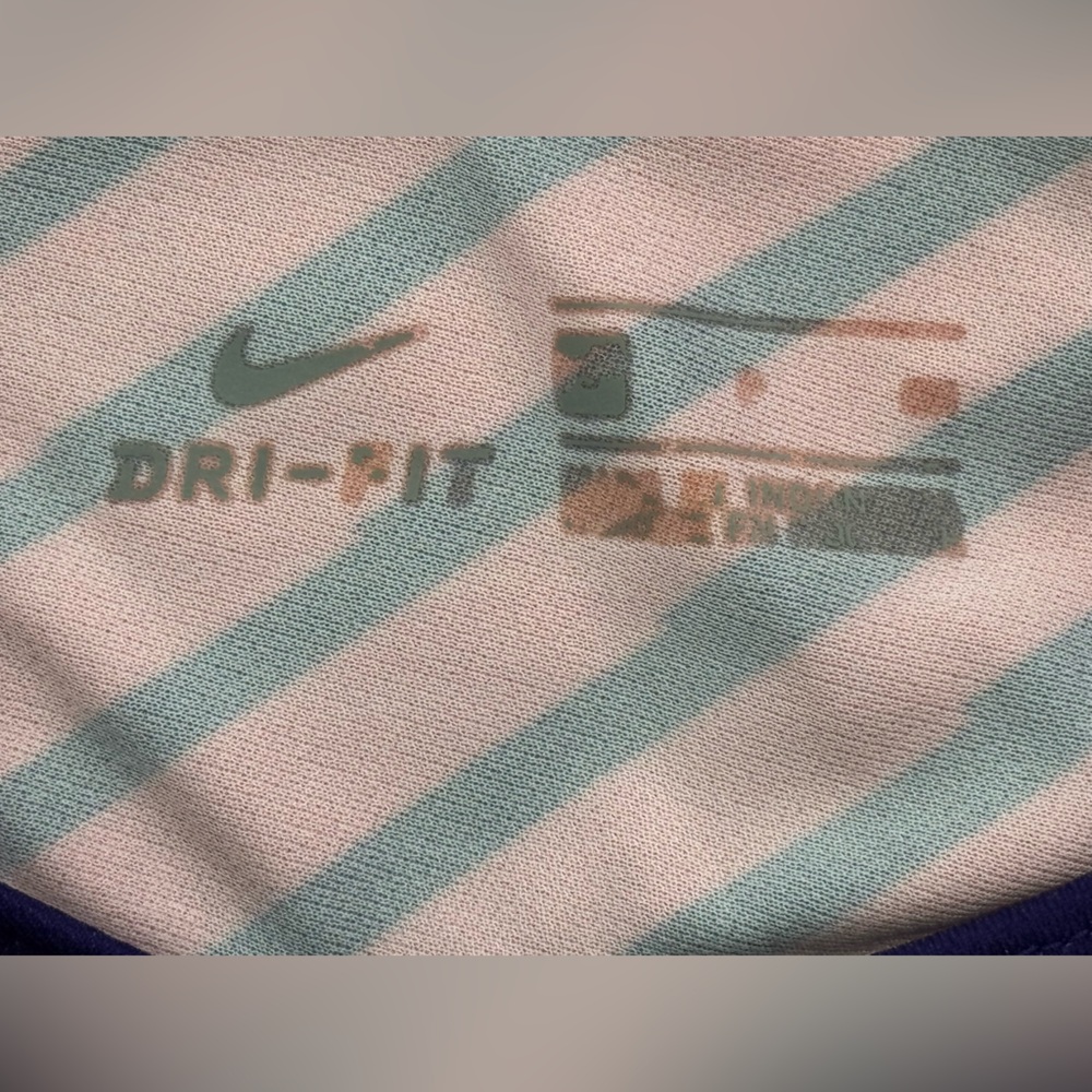 Nike Dri-Fit Postobon Blue Crew Neck Soccer Football Jersey, Women’s Size Small - Picture 10 of 10